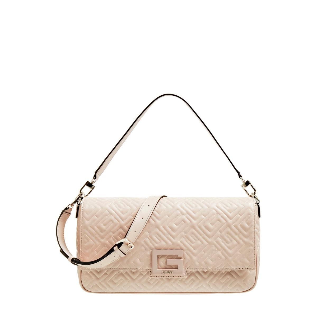 Guess Brightside Shoulder Bag Rosewood – Women's Luxury Designer Handbag.